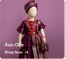 Aso-oke princess mannequin outfit